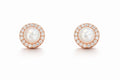 Srebrne minđuše - rose gold 925