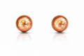 Srebrne minđuše - rose gold 925