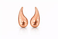 Srebrne minđuše - rose gold 925