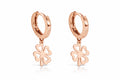 Srebrne minđuše - rose gold 925